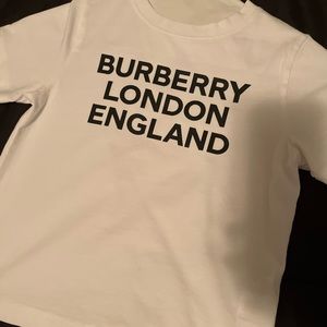 White Burberry Shirt Unisex